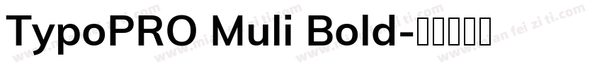 TypoPRO Muli Bold字体转换